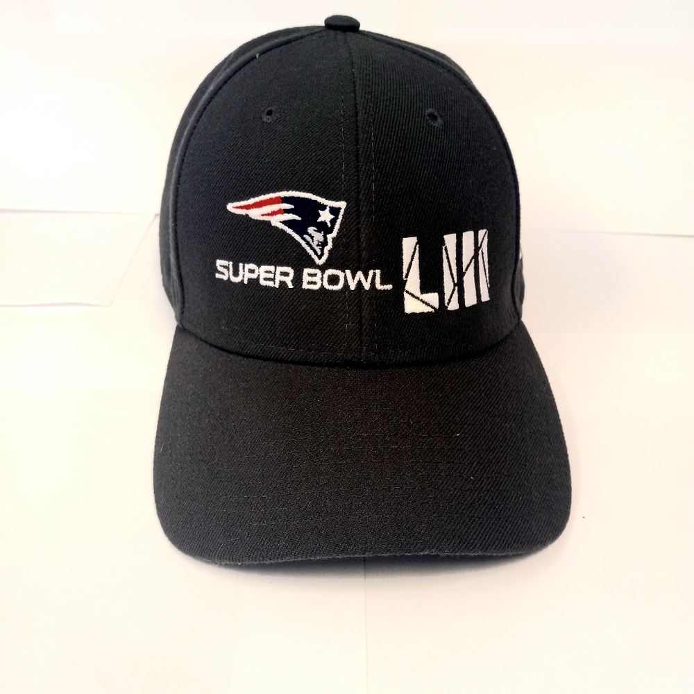 New England Patriots Super Bowl 53 Hat. Charcoal New Era Strap Back  Cap